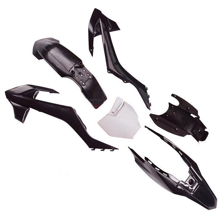 6 Pcs Black Plastic Fender Fairing Cover Guards Body Kit For KTM65 SX65 Bike