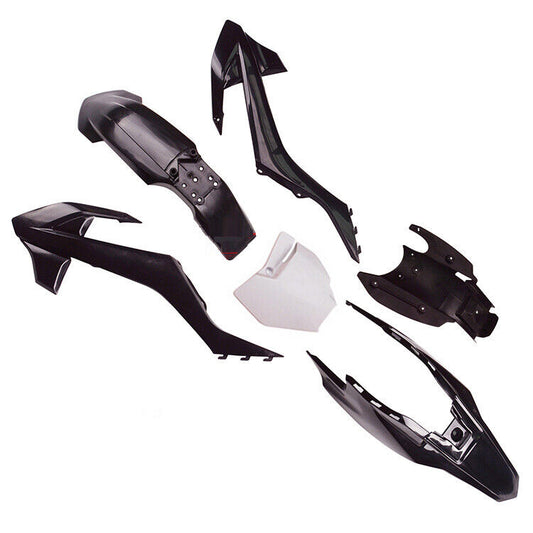 6 Pcs Black Plastic Fender Fairing Cover Guards Body Kit For KTM65 SX65 Bike