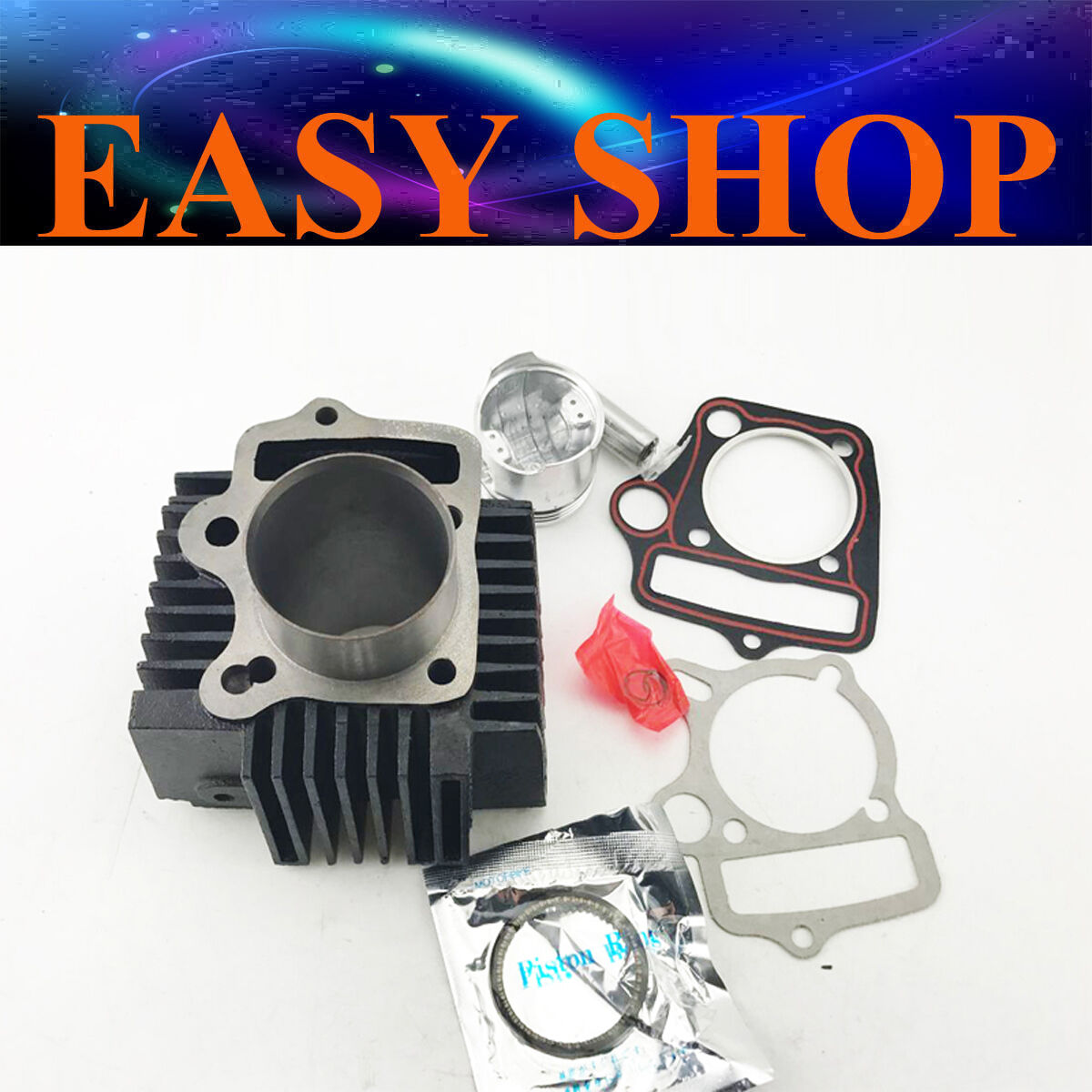 54mm Barrel Bore Cylinder Piston Rings Head Gasket 110cc 125cc QUAD ATV BIKE