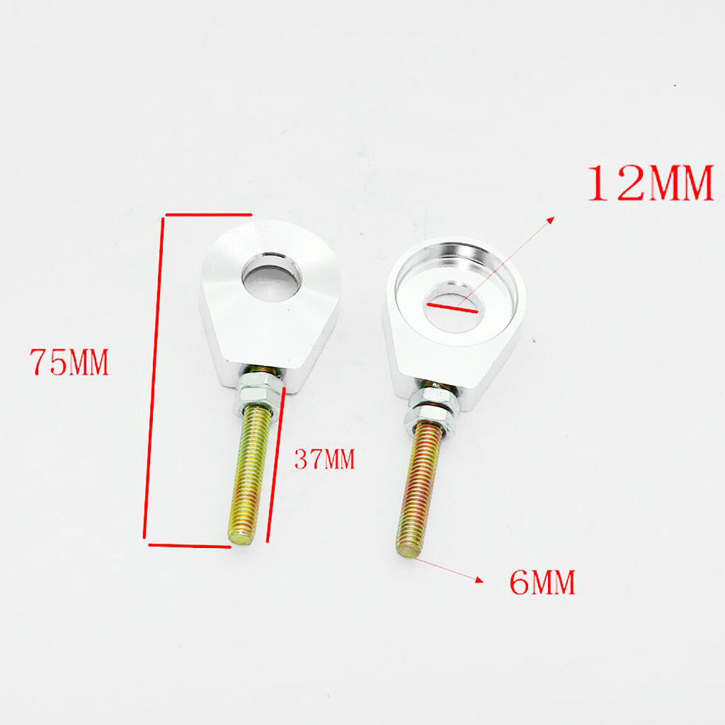 2x YAMAHA PW80 TTR90 YSR50 12mm CHAIN TENSIONER ADJUSTER PW80 TTR90 YSR50 BIKE