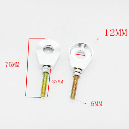 2x YAMAHA PW80 TTR90 YSR50 12mm CHAIN TENSIONER ADJUSTER PW80 TTR90 YSR50 BIKE