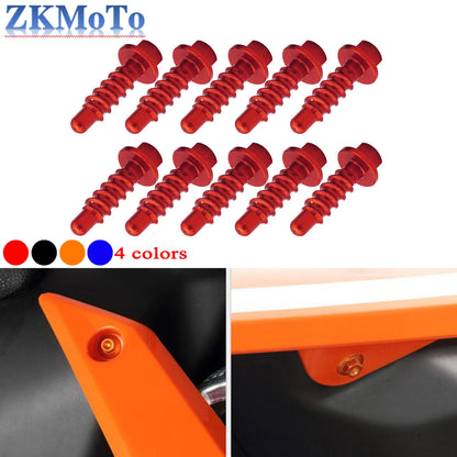 CNC Self Tapping Screw Bolts For KTM EXC XC XCW SX SXF Husqvarna FE TE FC TC FX