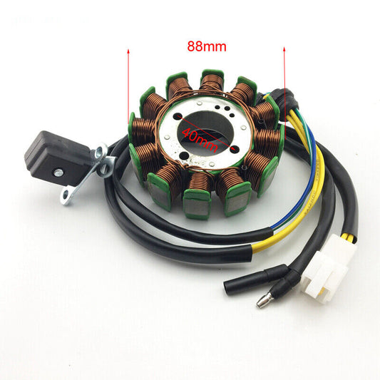 CG125-12 Magneto Stator Plate Rotor 150cc 250cc ATV Quad Dirt Bike Buggy PIT PRO