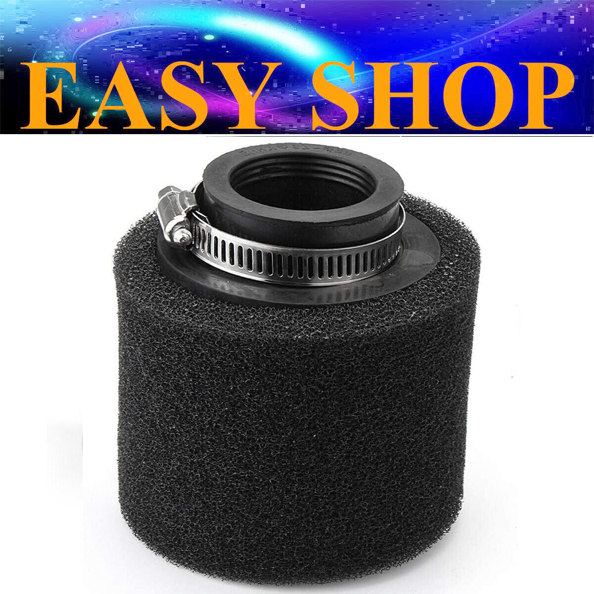 44mm 45mm 46mm Straight Foam Air Filter Pod 125cc 140cc 150cc Buggy Gokart Bike
