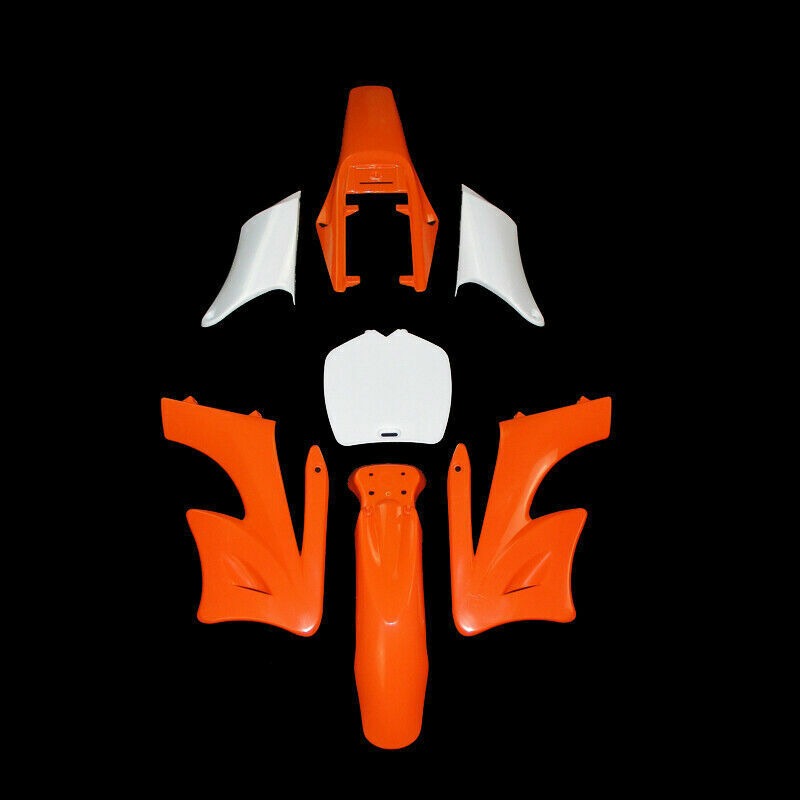 Orange Plastic Fairing Cover Kit For 47cc 49cc Mini Kids Dirt Bike PitPro Pocket