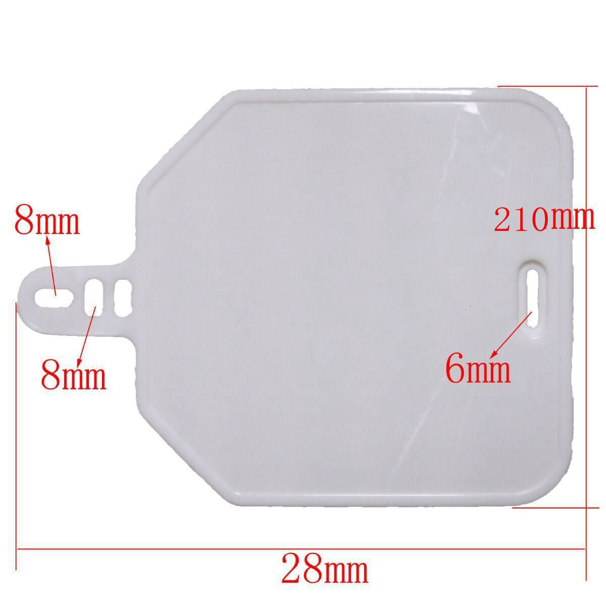 Plastic Front Number Plate FOR 125cc 140cc 150cc 250cc Apollo Orion Dirt Bike