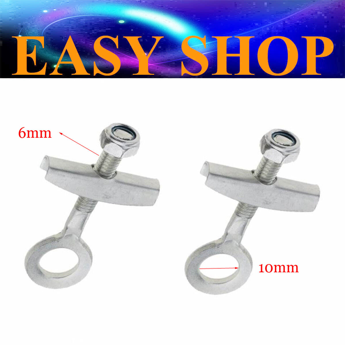 2x 10mm REAR AXLE CHAIN TENSIONER ADJUSTER 43cc 47cc 49CC TDR Foxico Motowork