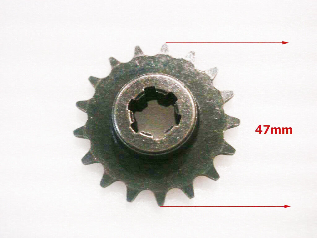 14mm 17T Front Chain Sprocket T8F 43/47/49cc Mini GAS Scooter Rocket PITPRO Bike