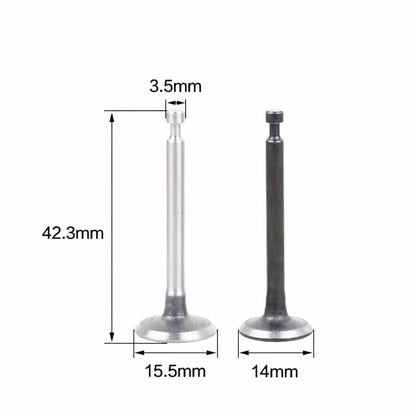 Exhaust & Intake Valve Set For Honda GX35 GX35NT HHT35S Trimmer Brush Cutter