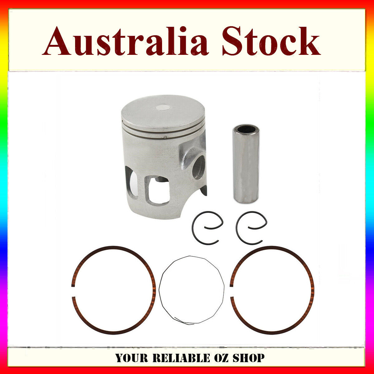 56mm STANDARD PISTON RINGS PIN CLIPS KIT For Yamaha DT125 2A6-11635-00-00