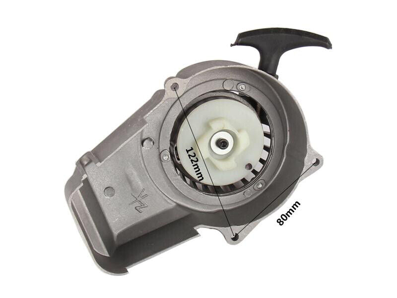 Silver Alloy Easy Pull Start Starter Flywheel 49cc 50cc 2 Stroke Scooter Chopper
