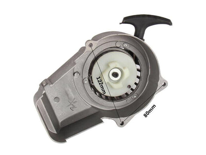 Silver Alloy Easy Pull Start Starter Flywheel 49cc 50cc 2 Stroke Scooter Chopper