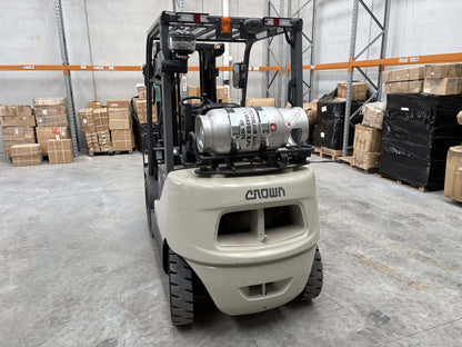 CROWN 2.5T LPG Forklift 2017 CG25P Pro5 Excellent Condition Solid Tyre