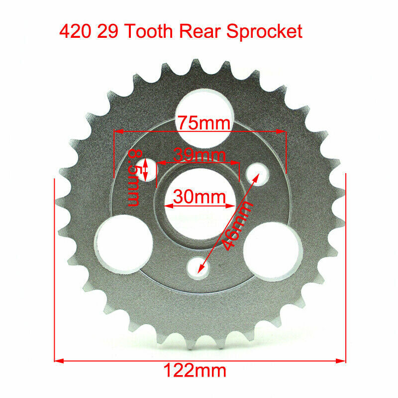 Rear Wheel Hub Drum Brake Shoes 420 29 Tooth Sprocket Honda Monkey Z50 Z50J Z50R