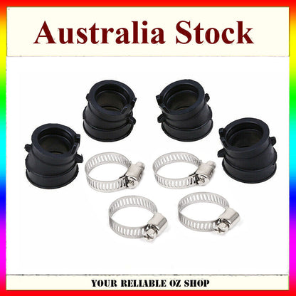 4 Pcs Carburetor Carby Joint Intake Manifold Boot For Honda CB250 Hornet JADE250