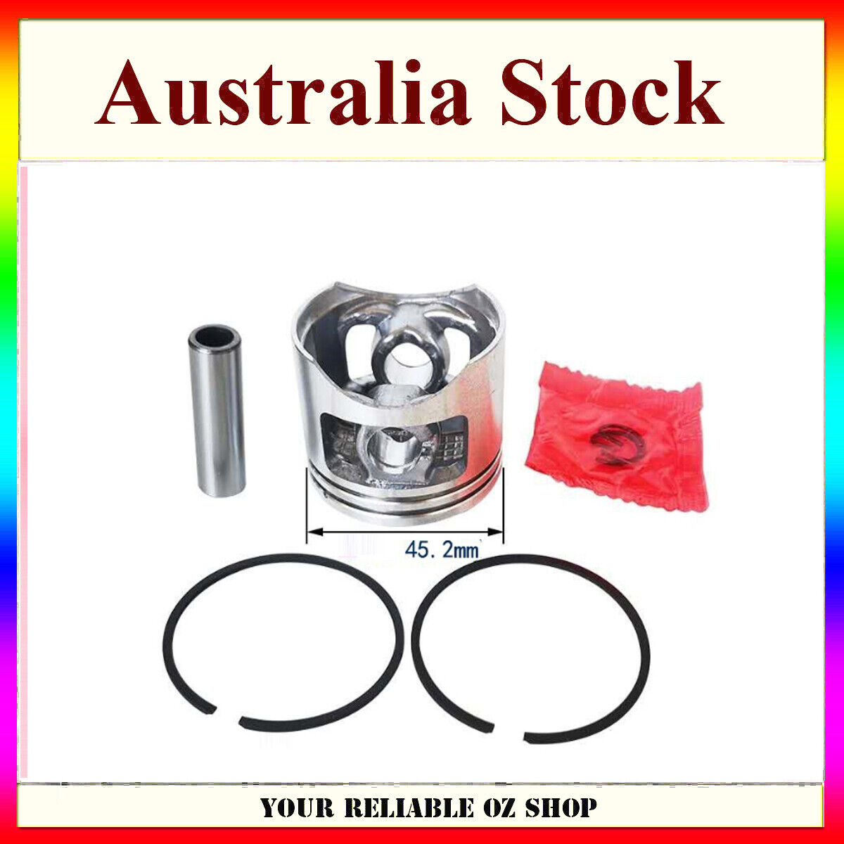 45MM PISTON RINGS SET KIT For Baumr-Ag SX62 62cc 58cc 5800 Chainsaw Chain Saw