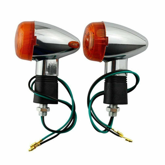 INDICATORS BLINKERS CHROME BULLET VULCAN SHADOW INTRUDER FOR XVS650 XV250 XV1100