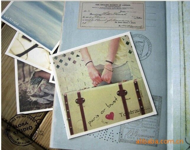 70 Pcs Love Story Post Card Craft Gift Memory Valentine's Day Birthday DIY Kraft