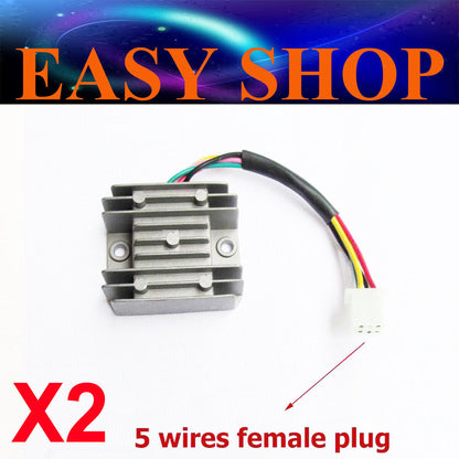 2x 5 Wires 12V Voltage Regulator Rectifier 150cc 200cc 250cc Apollo Atomic Orion