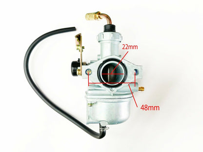22mm Carby Cable Choke + Air Filter For Kawasaki KLX110 KLX110L KLX140 KLX140L