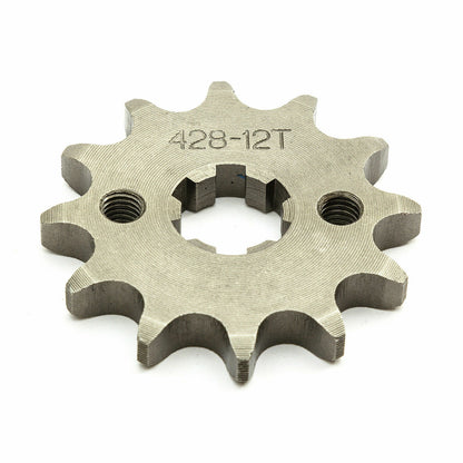 FRONT CHAIN SPROCKET 428 12 Tooth 17mm 125cc 150cc 250cc Foxico Motowork Atomic