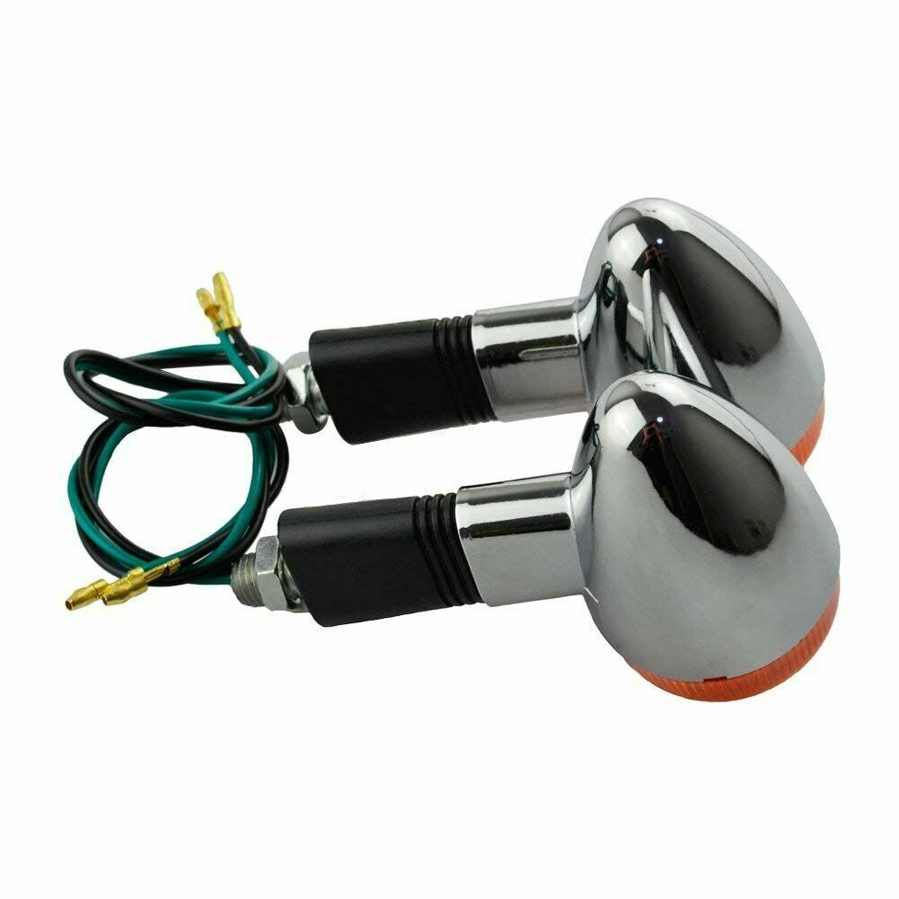 INDICATORS BLINKERS CHROME BULLET VULCAN SHADOW INTRUDER FOR XVS650 XV250 XV1100