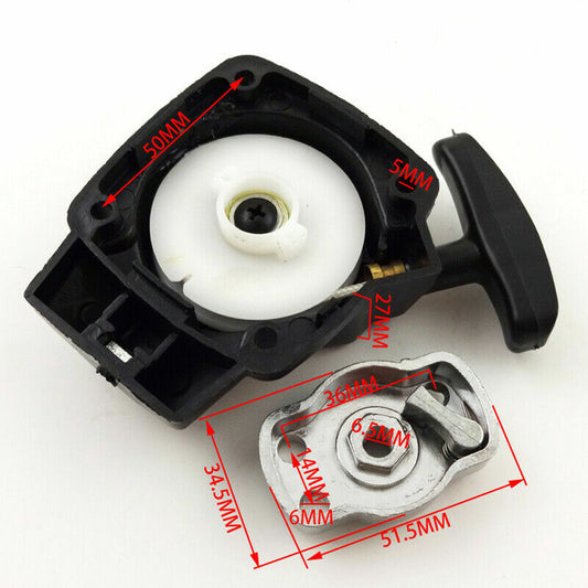 50mm 26CC 1E34F Brush Cutter Grass Trimmer Recoil Pull Start Starter Lawnmower