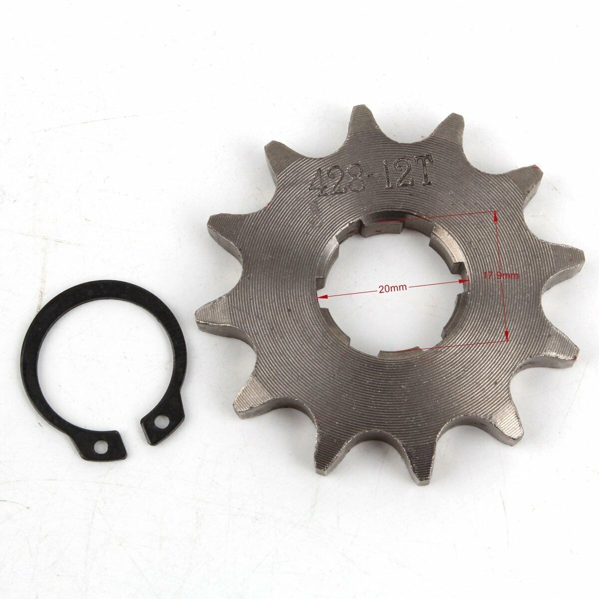 20mm 428 12 Tooth FRONT CHAIN SPROCKET COG 125cc 150cc 250cc TDR Foxico Motowork