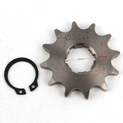 20mm 428 12 Tooth FRONT CHAIN SPROCKET COG 125cc 150cc 250cc TDR Foxico Motowork
