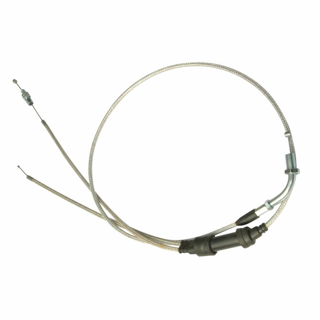 Dual Bent Throttle Cable KEIHIN PZ30mm Carby Accelerate Pump Carburetor TTR250