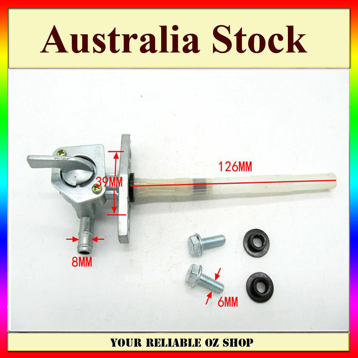 GAS Petrol Fuel Tap Tank Switch Valve Petcock For Honda Xr250 Xr400 Xr 600 Xr650