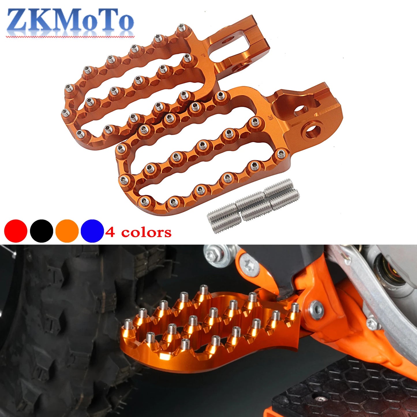 CNC Footrest Footpegs Pedal For KTM EXC EXCF SX SXF XC XCF 125-500cc Husqvarna