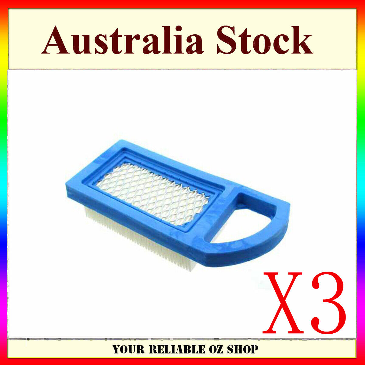 3x Air filter for Briggs & Stratton 698413 797007 794421 5079 4213 697152 650821