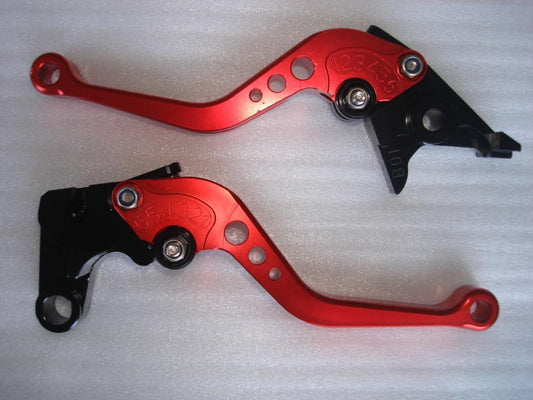 RED CNC YAMAHA BRAKE CLUTCH LEVER YZF R6 R1 R6S FZ1 FAZER MOTORCYCLE BIKE