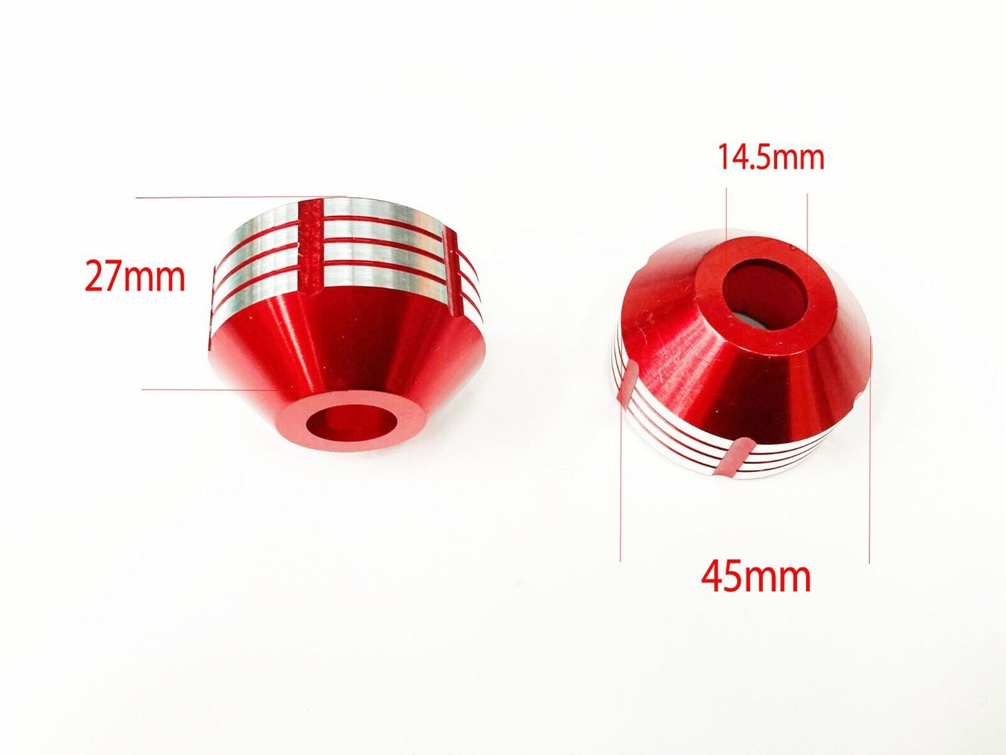 14MM CNC Red Fork Wheel Slider Protector Guard Thumpstar Dirt Pit PRO Dune Bike