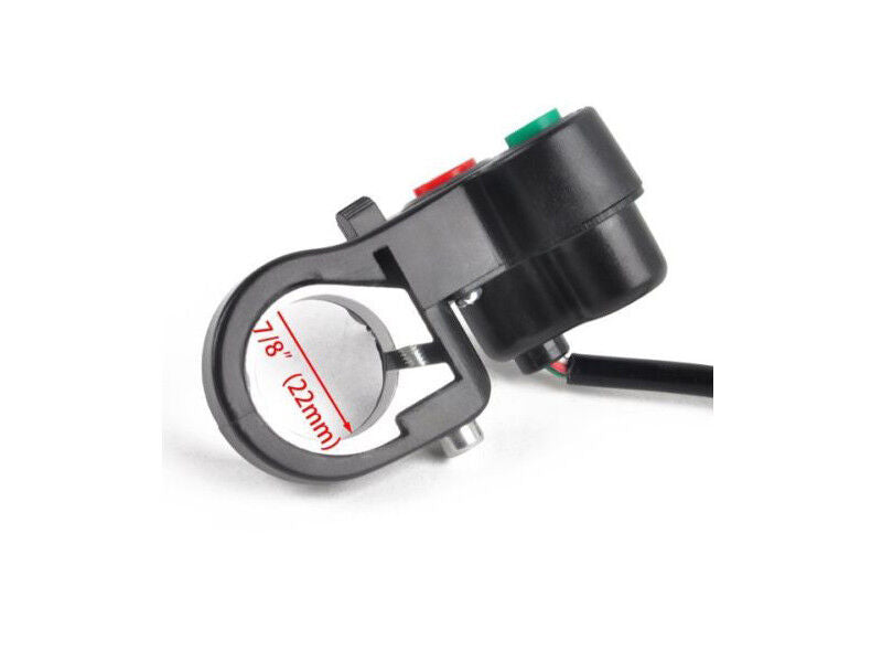7/8 Inch Motorcycle Scooter Head/Turn Signal Light/Horn Switch Handlebar Button