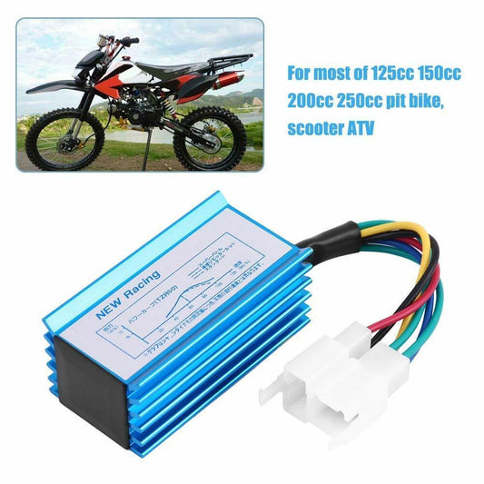 6 Pin AC CDI Square Plug For 150cc 200cc 250cc Roketa Kazuma Sunl ATV Quad