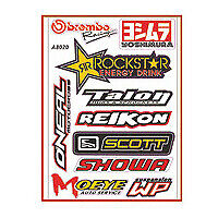 4 Pcs Sticker Decal Kit DVS Applied YSS Suspension Hot Wheel Termignoni Amsoil