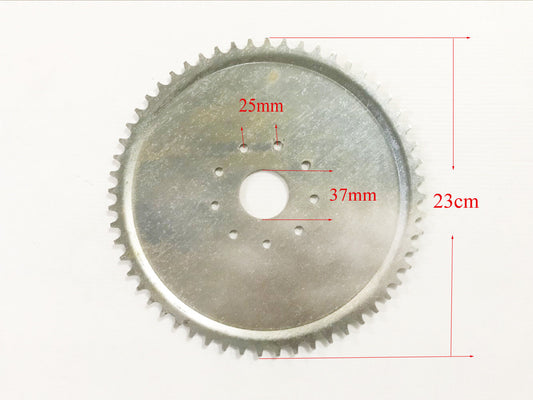 415 56T Chain Rear Sprocket Offset For 100cc 80cc Motorised Bicycle Push Bike
