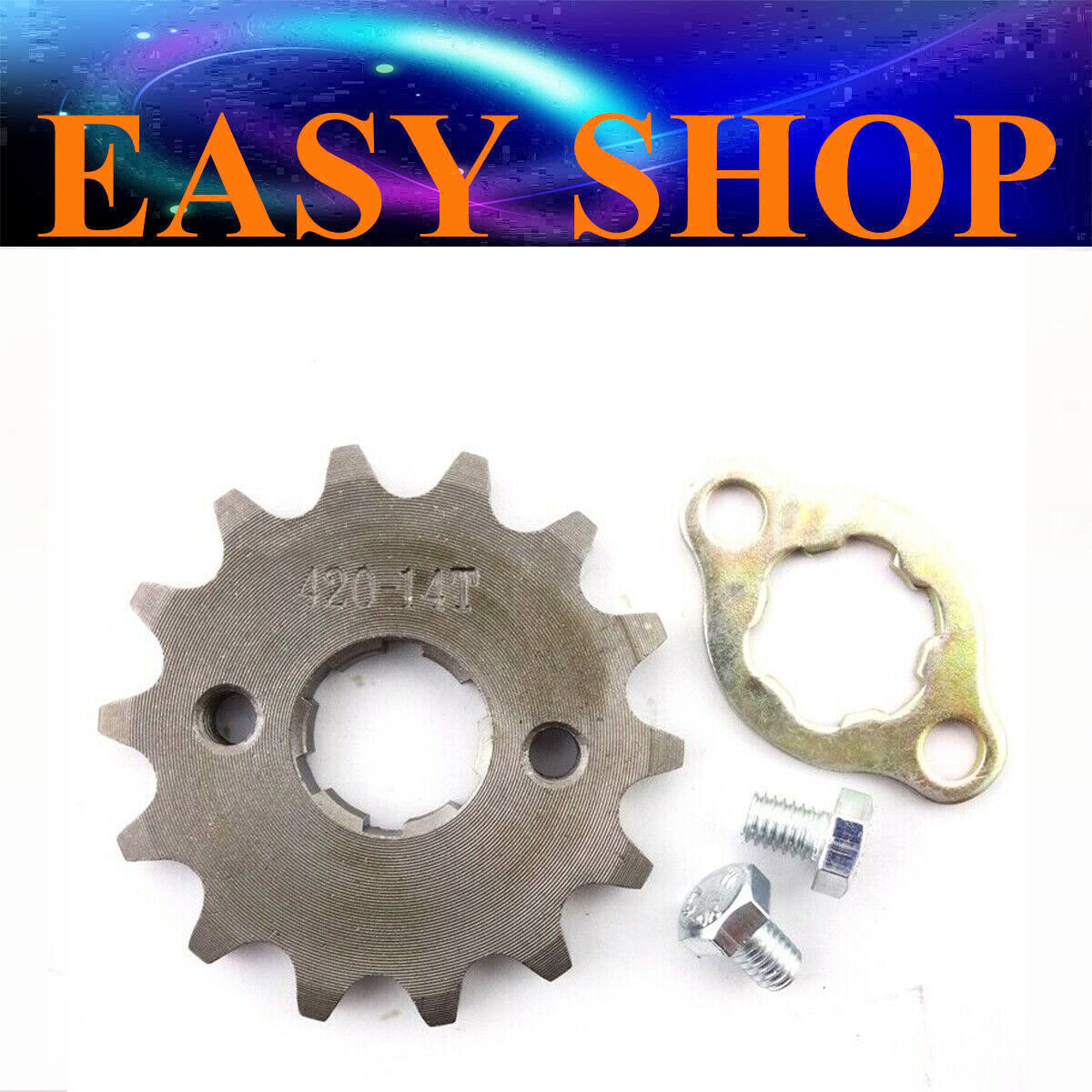 20mm 420 14T Tooth FRONT CHAIN SPROCKET 110cc 125cc 150cc Lifan Zongshen TDR DHZ