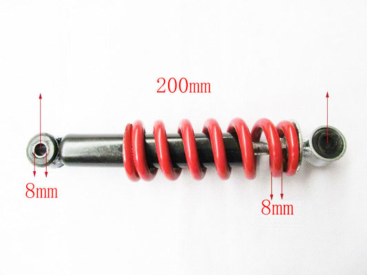 8mm 200mm SUSPENSION SHOCKER FOR 49CC 50CC KIDS MINI QUAD ATV DIRT POCKET BIKE