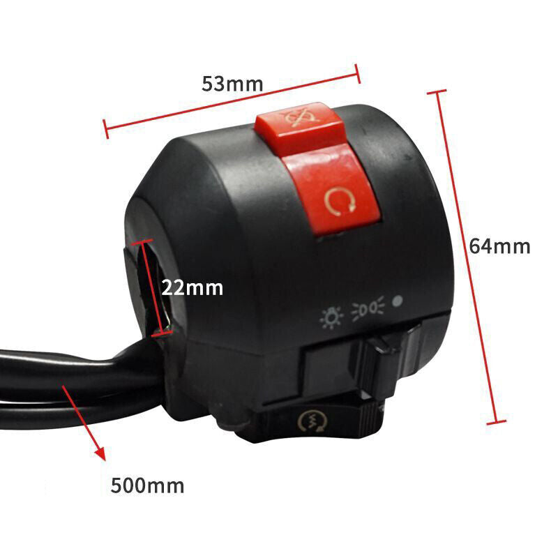 22MM handlebar Start switch for honda CBT125 control headlight horn motorcycle