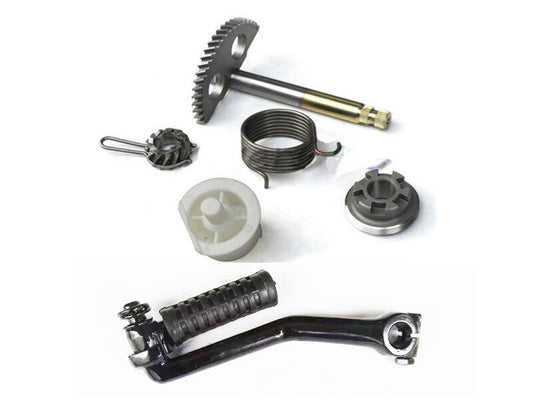 KICK START STARTER + SPINDLE SHAFT GEAR AXLE FOR PEEWEE PINION YAMAHA PW50 PY50