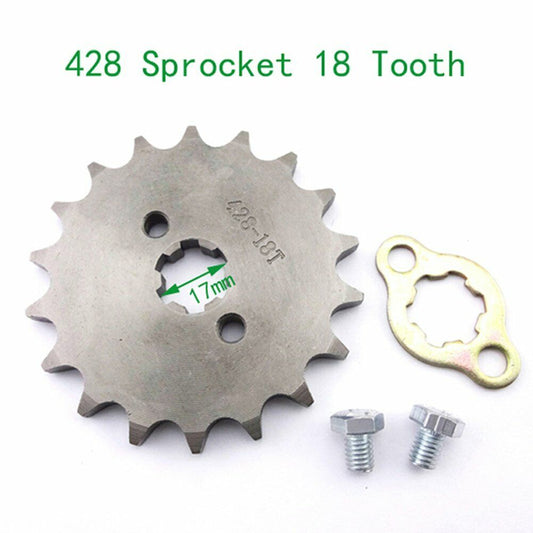 FRONT 428 CHAIN SPROCKET 18T Tooth 17mm 250/150/125/140cc ATV QUAD DIRT BIKE PIT