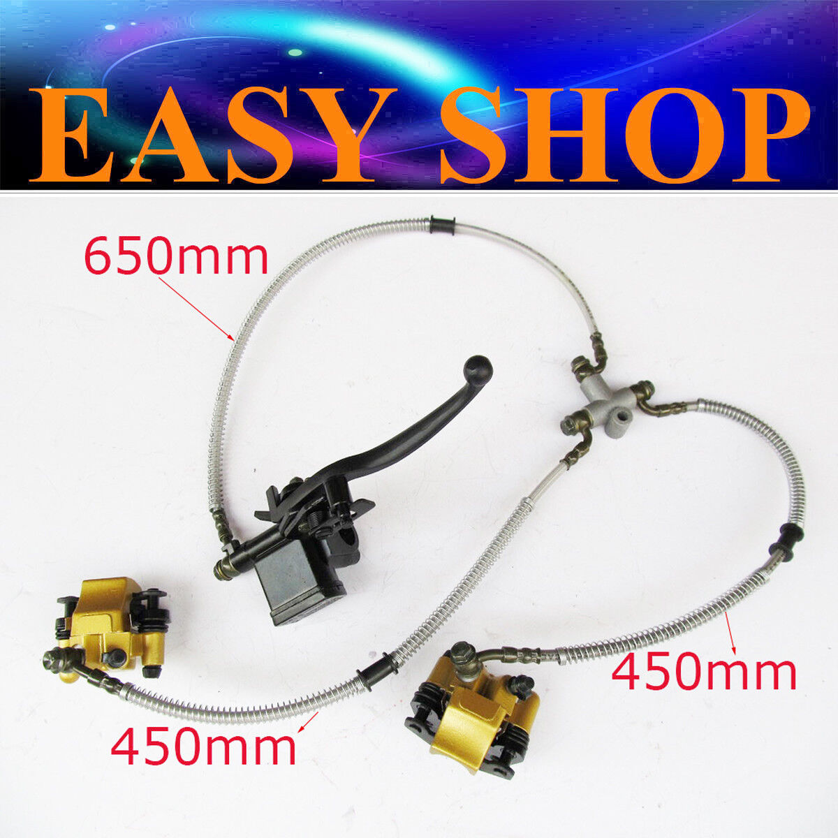 Hydraulic Twin Disc Brake Calipers System 110cc 125cc 150cc Dirt PIT PRO BIKE