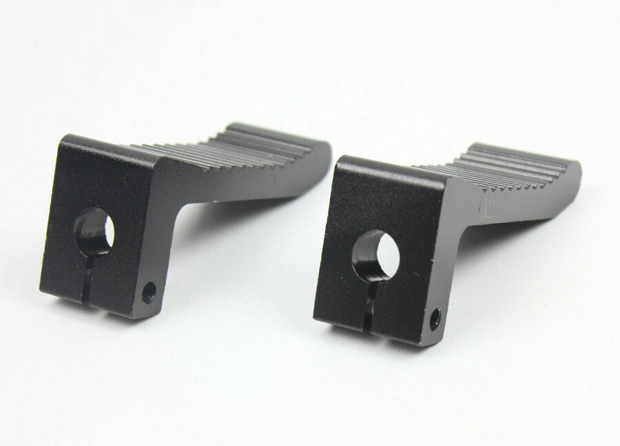 12MM CNC BLACK FOOT PEGS FOOTPEG REST 49cc 50cc 2 Stroke Minimoto Kids Thumpstar