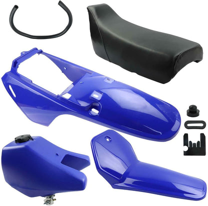 BLUE Plastics Cover Fender Fairing Seat Fuel Tank For Yamaha PEEWEE 80 PW80 PY80