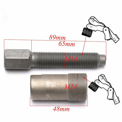 14mm 24mm M14 x1.5 M24 X1.0 Flywheel Puller Magneto Stator DIRT PIT PRO BIKE