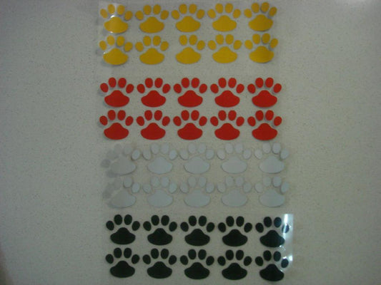 Bear Puppy Dog Paw Foot Print Sticker Decal Car Ute Windscreen Emblem Window
