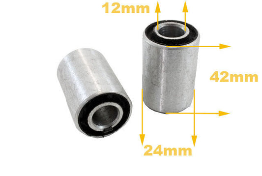 2X 12mm 24mm 42mm Swingarm Swing Arm Spacers Bushes Quad ATV Dirt Pit Pro Bike